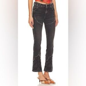 Women's Black Flare Jeans